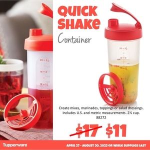 Tupperware quick shake